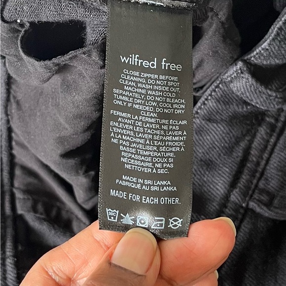 Aritzia Wilfred Free Maeve Black Cargo Pant Size 4 - Picture 12 of 12